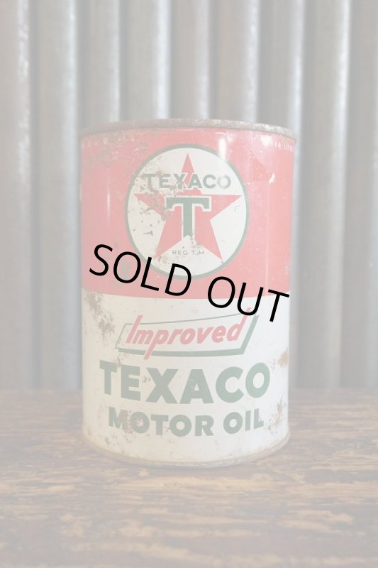 画像1: ビンテージ　TEXACO　MOTOR　OIL缶 (1)