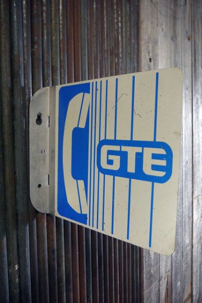 画像2: ビンテージ GTE PHONE サイン