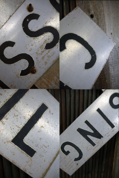 画像2: ビンテージ　RAILROAD　CROSSING　ロードサイン　B