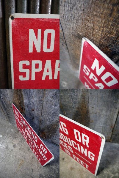 画像2: ビンテージ　NO　SMOKING　OR　SPARK　PRODUCING　サイン
