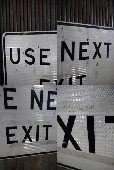 画像1: USA　USE　NEXT　EXIT　大型ロードサイン　
