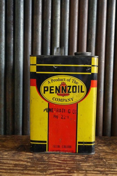 画像1: ビンテージ PENNZOIL OIL缶