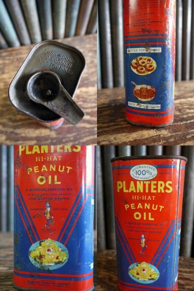 画像2: ビンテージ PLANTERS PEANUTS OIL缶
