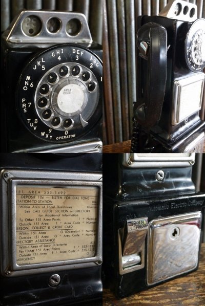 画像1: ビンテージ　PUBLIC　PHONE　