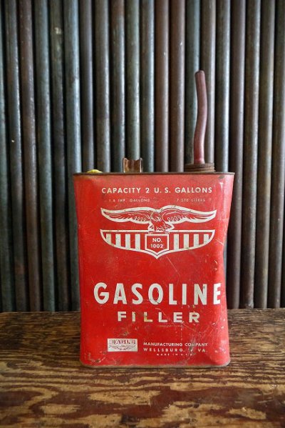 画像1: ビンテージ EAGLE GASOLINE缶