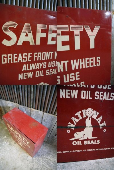 画像1: ビンテージ SAFETY NATIONAL OIL SEALS キャビネット B