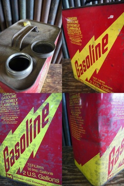 画像2: ビンテージ MIDWEST GASOLINE缶
