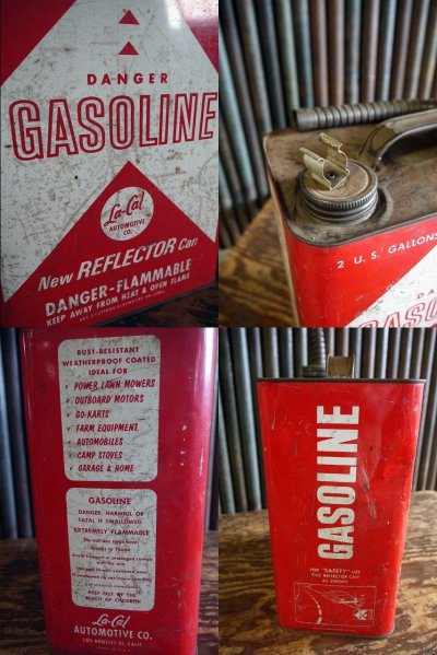 画像2: ビンテージ La‐Cal GASOLINE缶
