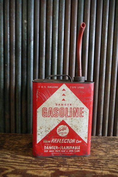 画像1: ビンテージ La‐Cal GASOLINE缶