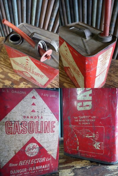 画像2: ビンテージ La‐Cal GASOLINE缶