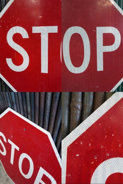 画像1: USA STOP 大型ロードサイン