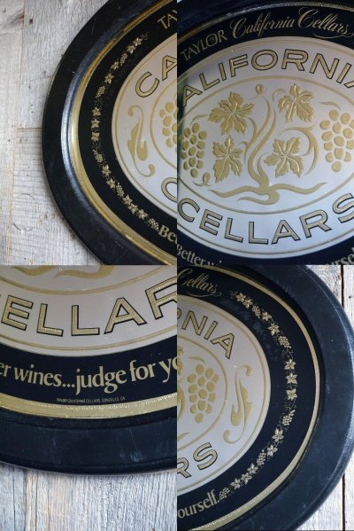 画像1: ビンテージ CALIFORNIA CELLARS パブミラー
