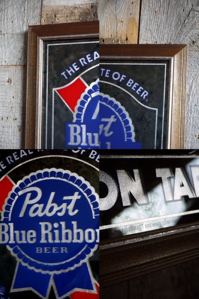 画像2: ビンテージ　Pubst　Blue　Ribbbon　パブミラー　
