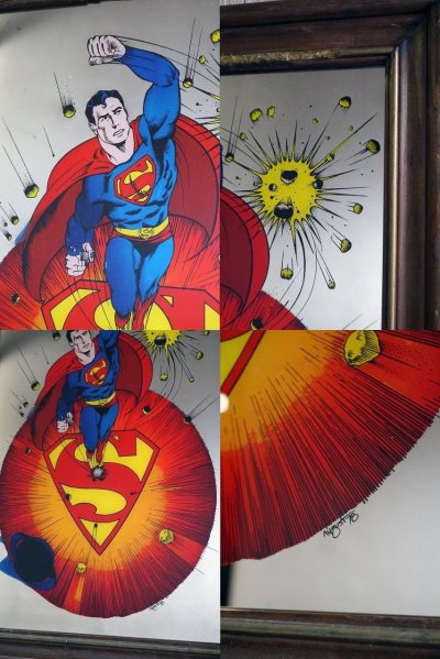 画像1: ビンテージ SUPERMAN ミラー