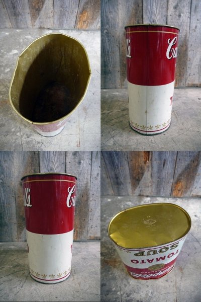 画像3: ビンテージ Campbell's TOMATO SOUP TRASH缶