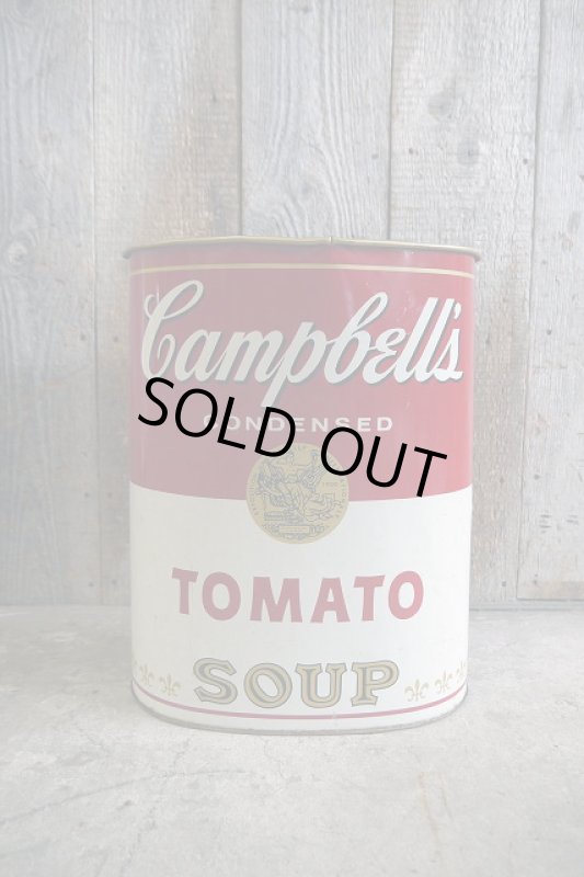 画像1: ビンテージ　Campbell's　TOMATO　SOUP　 TRASH缶 (1)