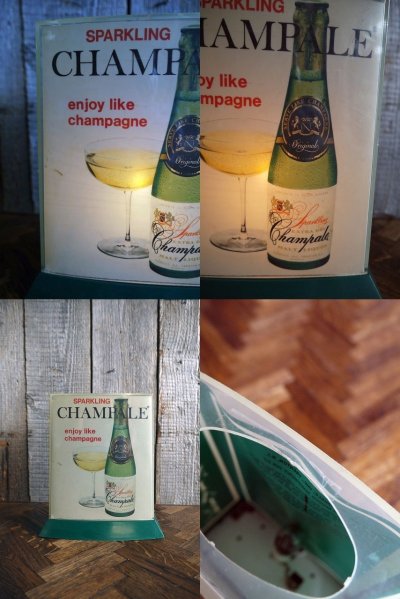 画像2: ビンテージ SPARKLING CHAMPALE ライトサイン