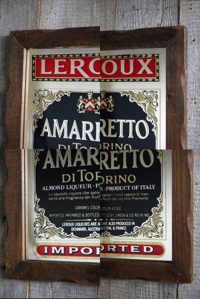 画像2: ビンテージ LEROUX AMARETTO パブミラー