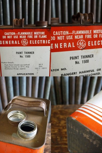 画像2: ビンテージ　GENERAL　ELECTRIC　PAINT　THINNER缶　