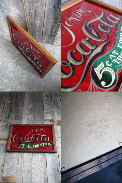 画像2: ビンテージ Coca-Cola パブミラー