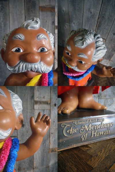 画像1: ビンテージ　UNITED AIR LINE　HAWAII　メネフネドール　