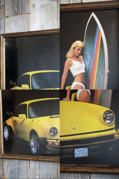 画像1: ビンテージ　PORSCHE　ポスター壁掛け