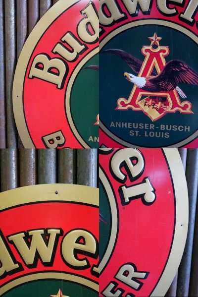 画像1: ビンテージ Budweiser サイン