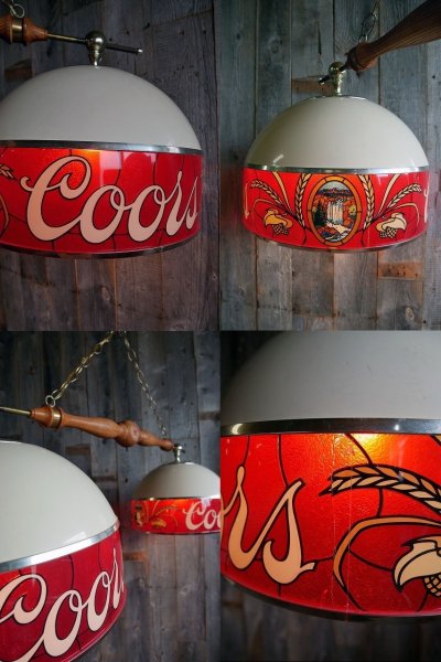 画像2: ビンテージ Coors プールランプ