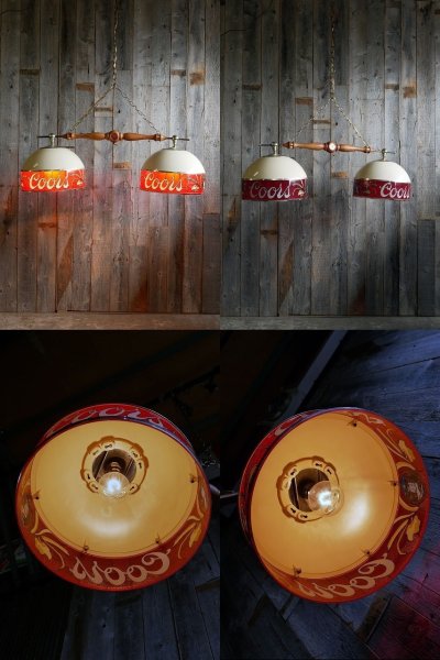 画像1: ビンテージ Coors プールランプ