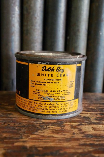 画像1: ビンテージ　Ducth　Boy　WHITE　LEAD缶