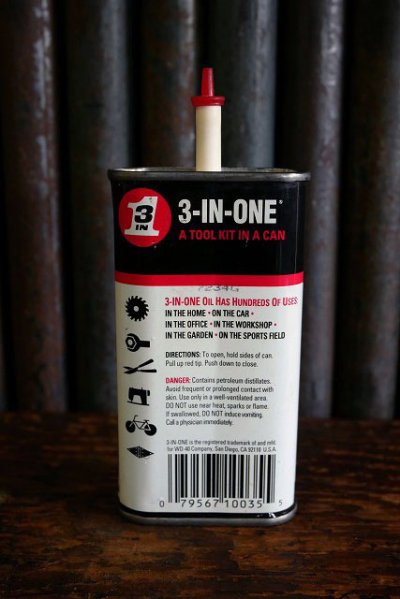 画像1: ビンテージ 3-IN₋ONE ミニOIL缶 A