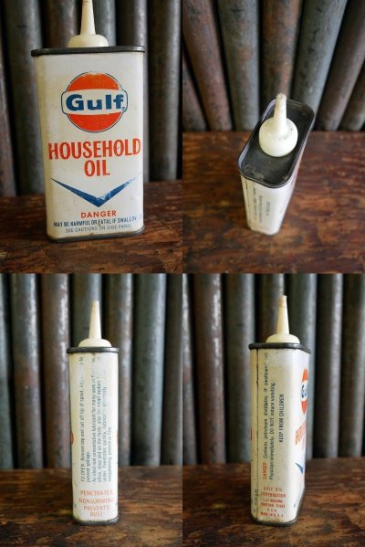 画像2: ビンテージ Gulf ミニOIL缶