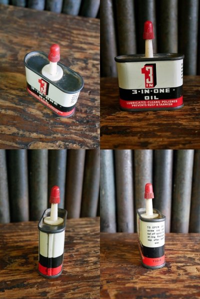 画像2: ビンテージ 3-IN₋ONE ミニOIL缶