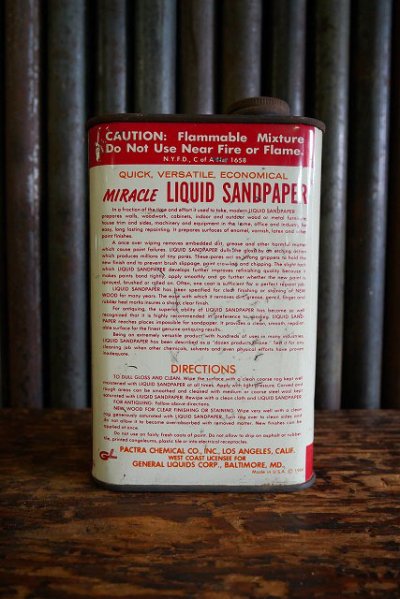 画像1: ビンテージ LIQUID SANDPAPER メンテナンス缶