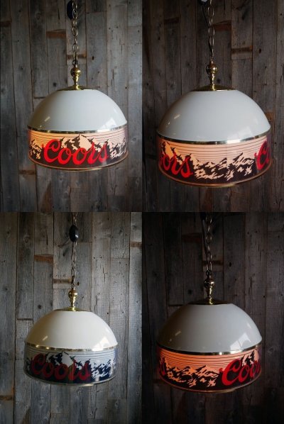 画像1: ビンテージ COORS プールランプ