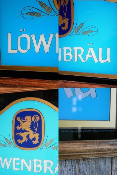 画像2: ビンテージ LOWENBRAU パブミラー