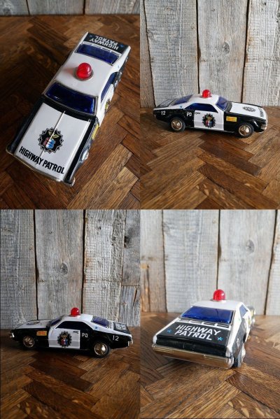 画像1: ビンテージ　HIGHWAY　PATROL　CAR　TOY