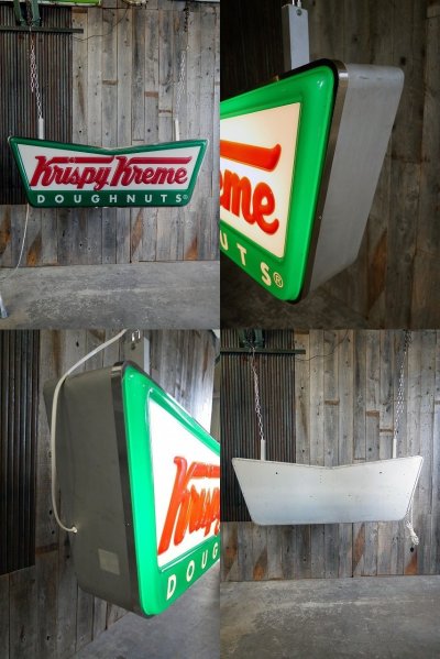 画像2: ビンテージ kruspy kreme 大型ライトサイン