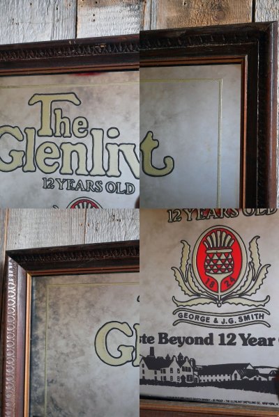 画像1: ビンテージ The Glenlivet パブミラー