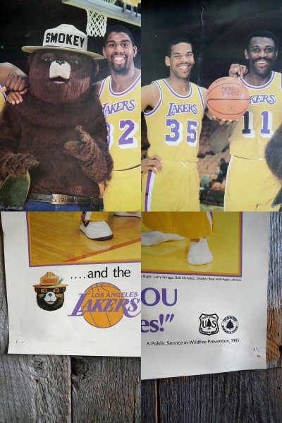 画像1: ビンテージ　SMOKEY　×　LAKERS　ポスター