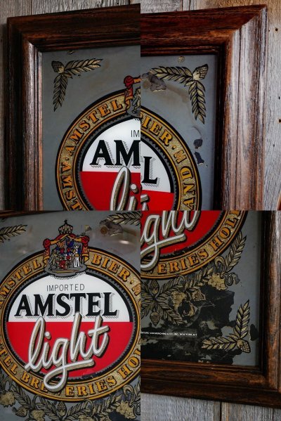 画像2: ビンテージ AMSTEL Light BEER パブミラー