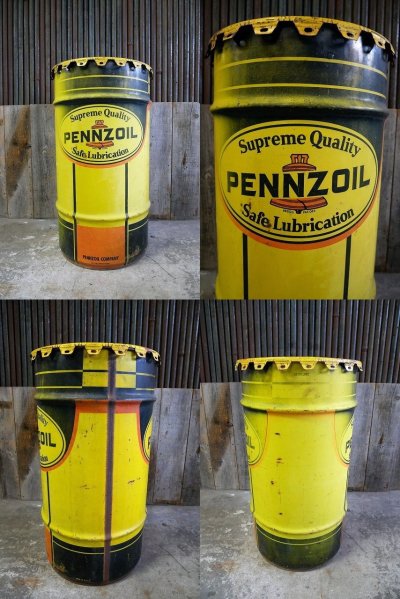 画像1: ビンテージ PENNZOIL Safe lubrication 缶
