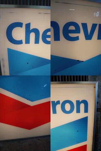 画像1: USA CHEVRON ストアディスプレイ ライトサイン