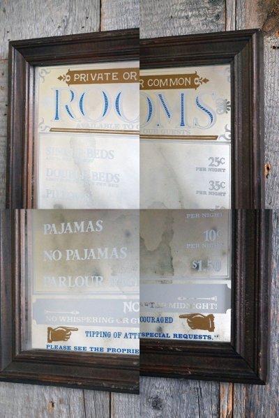 画像1: ビンテージ ROOMS ミラー