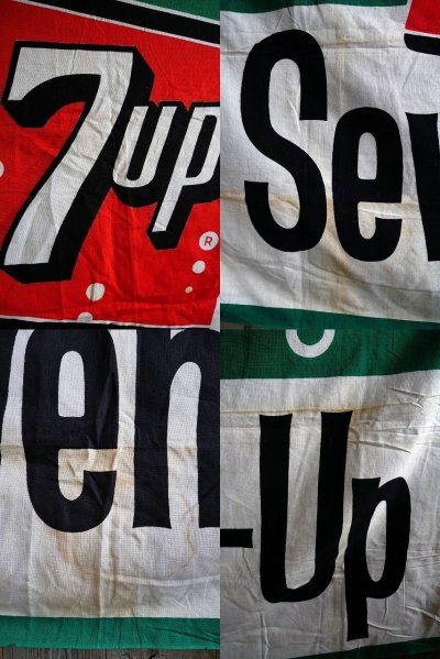 画像2: ビンテージ 7UP Seven₋Up フラッグ