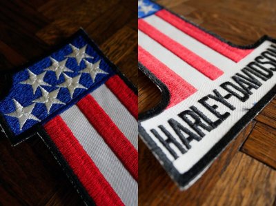 画像1: ビンテージ HARLEY₋DAVIDSON 大型ワッペン