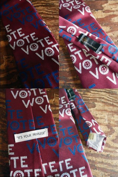 画像2: ビンテージ VOTE ネクタイ