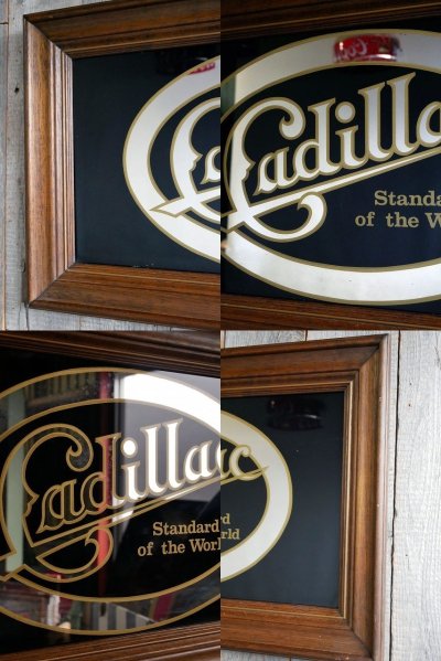 画像1: ビンテージ Cadillac 大型ミラー B