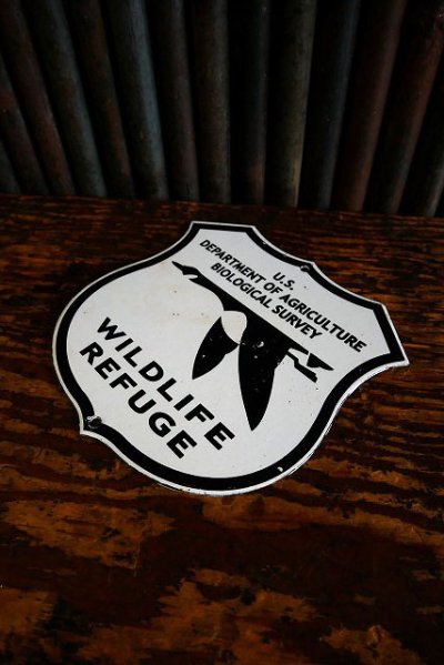画像2: ビンテージ WILDLIFE REFUGE サイン