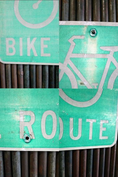 画像2: ビンテージ BIKE ROUTE ロードサイン